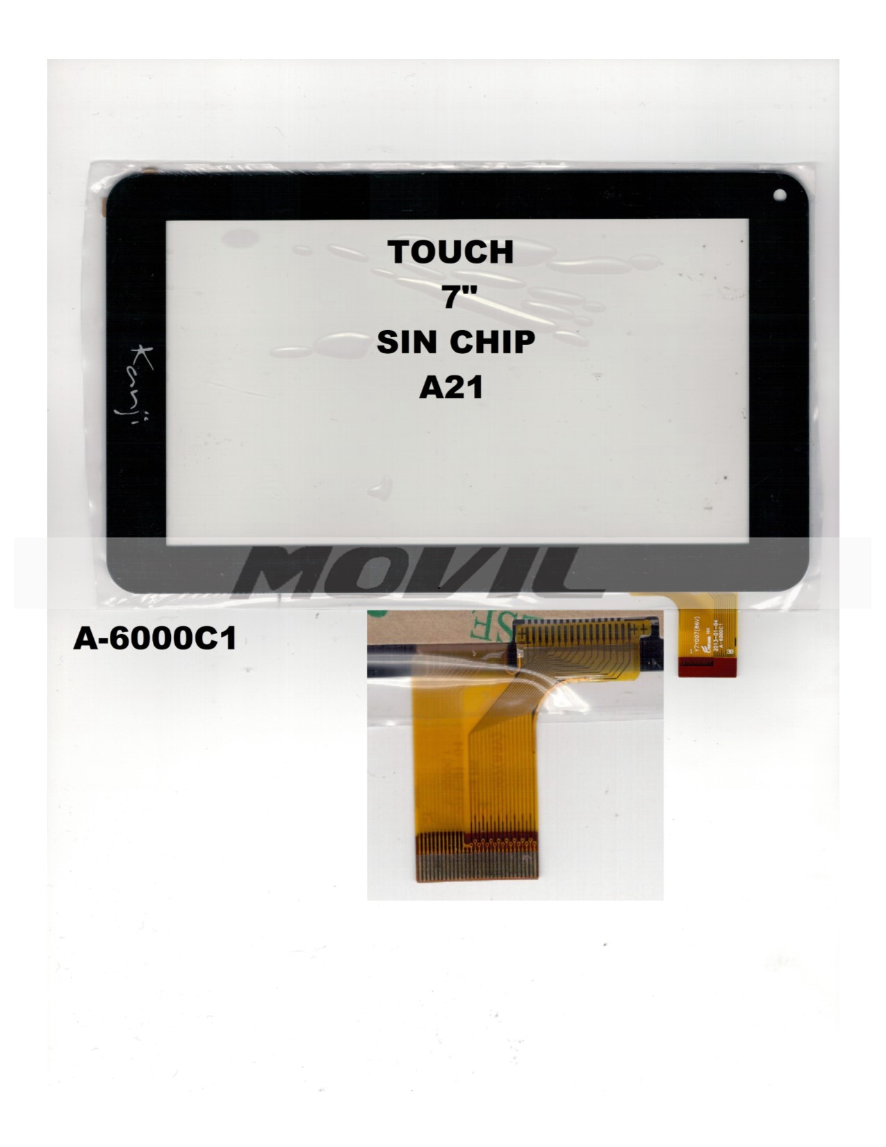 Touch tactil para tablet flex 7 inch SIN CHIP A21 A-6000C1